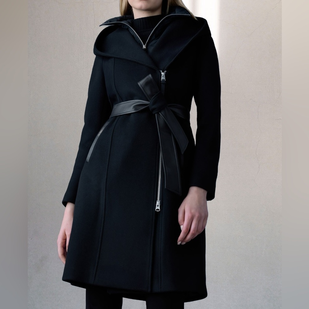 MACKAGE SHIA-SLB BLACK XS - BRAND NEW LADIES WOOL COAT - Picture 5 of 7